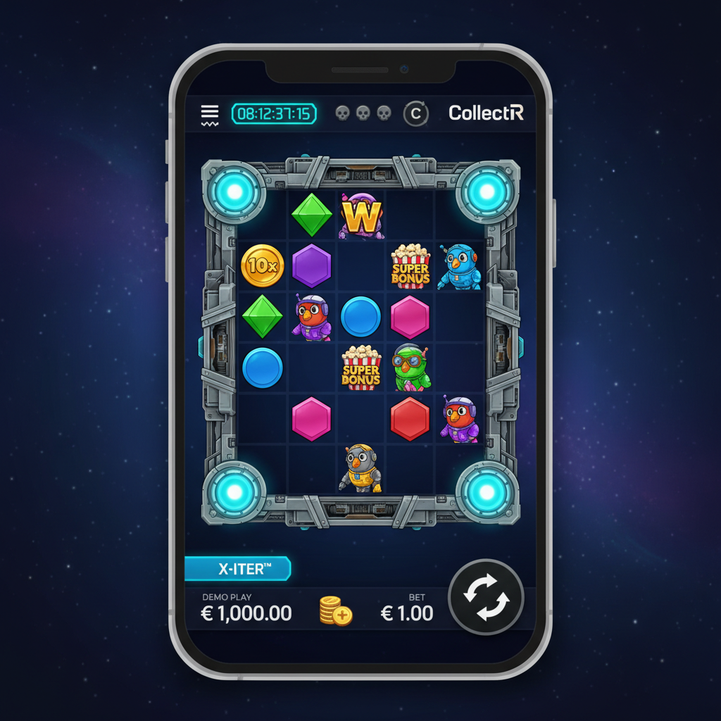 Pirots 4 – Hauptspielbildschirm auf dem Smartphone